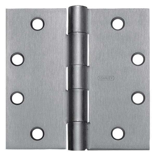 Best Door and Butt Hinge, Steel, Full Mortise Mounting, 1 15/16 in Leaf W x 4 1/2 in Leaf H, Satin Brass - F179 4 5X4 5 DOOR HINGE 4  STL
