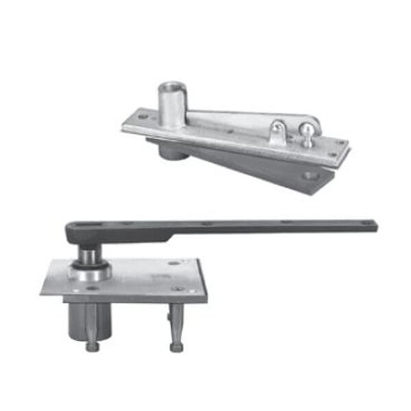Rixson 1173426DRH Right Hand 3/4" Center Hung Pivot Set with 340 Top Pivot Satin Chrome - 1173426DRH