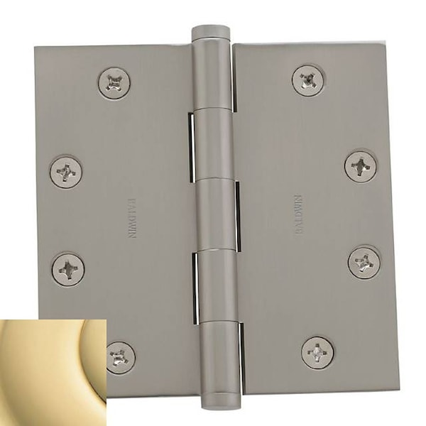Baldwin Door and Butt Hinge, Brass, Mortise Mounting, Unlacquered Brass - 1045.031.INRP