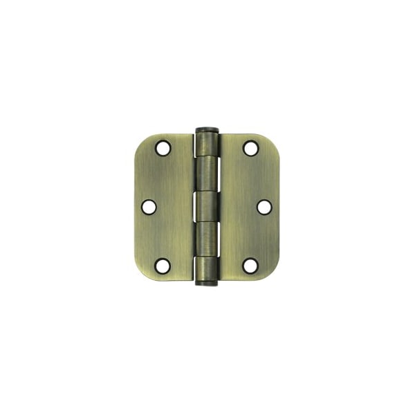 Deltana S35R5HD5 Heavy Duty 5/8 Radius Hinge Antique Brass, 10PK - S35R5HD5-XCP10
