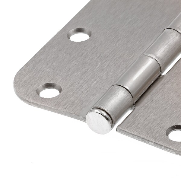 Prime-Line Door Hinge Residential Smooth Pivot, 3-1/2 in. with 5/8 in. Corners, Satin Nickel 3 Pack - U 1150853