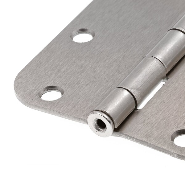 Prime-Line Door Hinge Residential Smooth Pivot, 3-1/2 in. with 5/8 in. Corners, Satin Nickel 3 Pack - U 1150853
