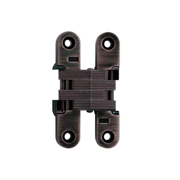 Richelieu 3 34inch 95 mm x 34inch 19 mm Full Mortise Concealed Hinge, OilRubbed Bronze - 429212ORB