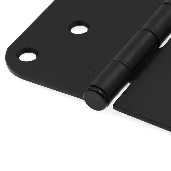 Prime-Line Door Hinge Commercial UL Adjust Self-Close, 4 in. w/ Square & 5/8 in. Corners, Matte Black 3 Pack - U 1151283