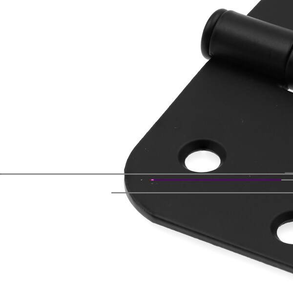 Prime-Line Door Hinge Commercial UL Adjust Self-Close, 4 in. w/ Square & 5/8 in. Corners, Matte Black 3 Pack - U 1151283