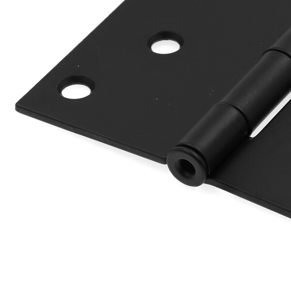 Prime-Line Door Hinge Commercial UL Adjust Self-Close, 4 in. w/ Square & 5/8 in. Corners, Matte Black 3 Pack - U 1151283
