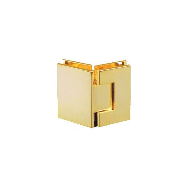 Cr Laurence Unlacquered Brass Vienna 045 Series 135 Degree Glass-to-Glass Hinge - V1E045ULBR
