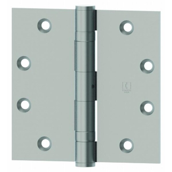 Patioplus 4 x 4 in. Full Mortise Five Knuckle Plain Bearing Standard Weight Hinge, No. 035188 Black Nickel - PA1647304