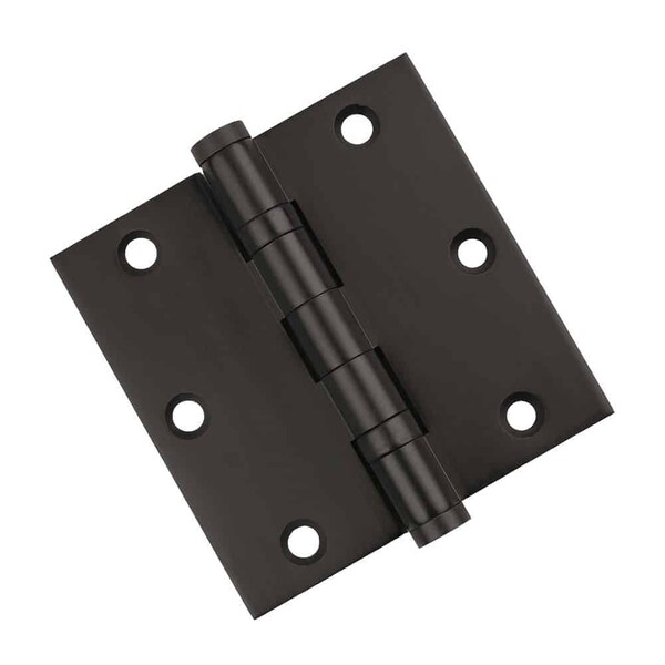 Embassy 3-1/2 x 3-1/2 Solid Brass Ball Bearing Hinge, Oil Rubbed Bronze Finish - 3535BBUS10B-1