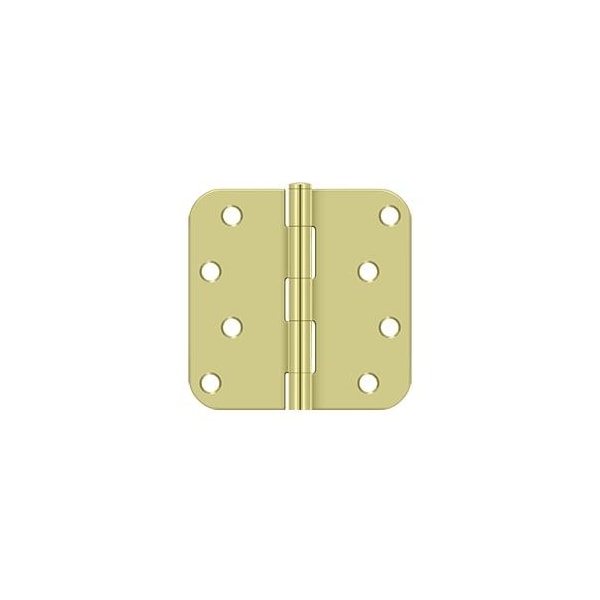 Deltana Zinc Dichromate Door and Butt Hinge, Holes per Leaf: 4 - S44R5BK2D
