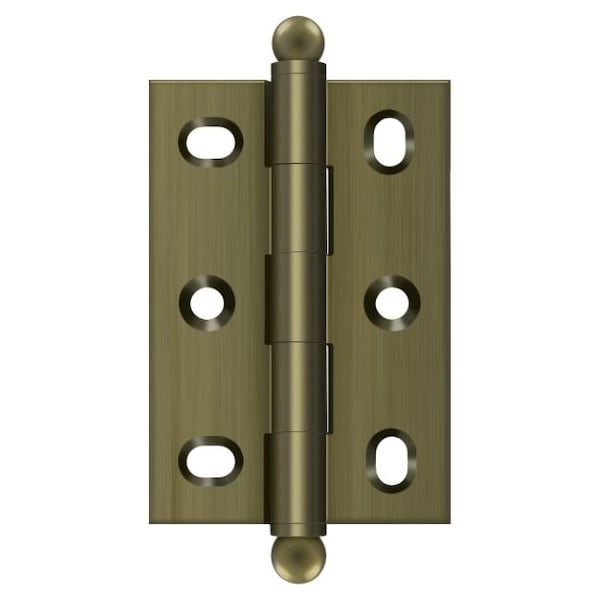 Deltana Antique Brass Cabinet Hinge, Holes per Leaf: 3 - CHA2517U5
