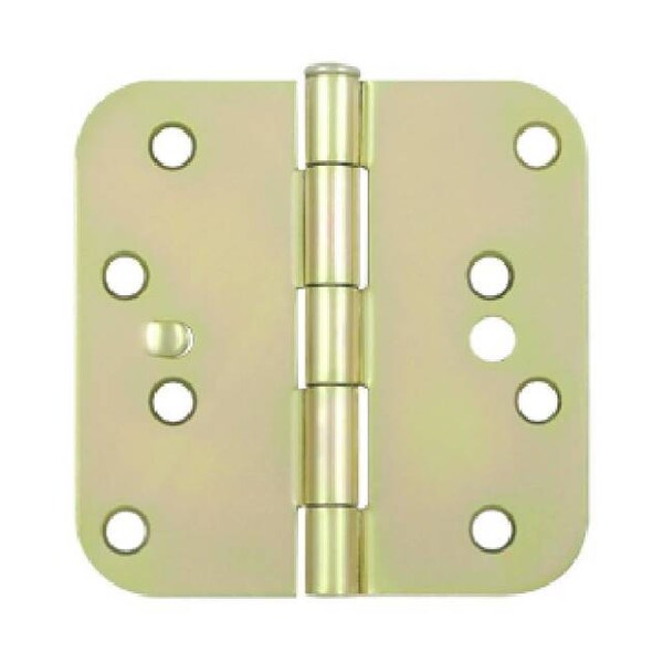Deltana Zinc Dichromate Radius Hinge, Holes per Leaf: 4 - S44R5BK2D-S