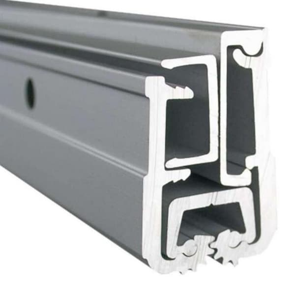 Global Door Controls 83 in. Aluminum Full Mortise Continuous CFM Heavy Duty Non-Removable Pin Squared Hinge - THY-1183CFMHD-AL