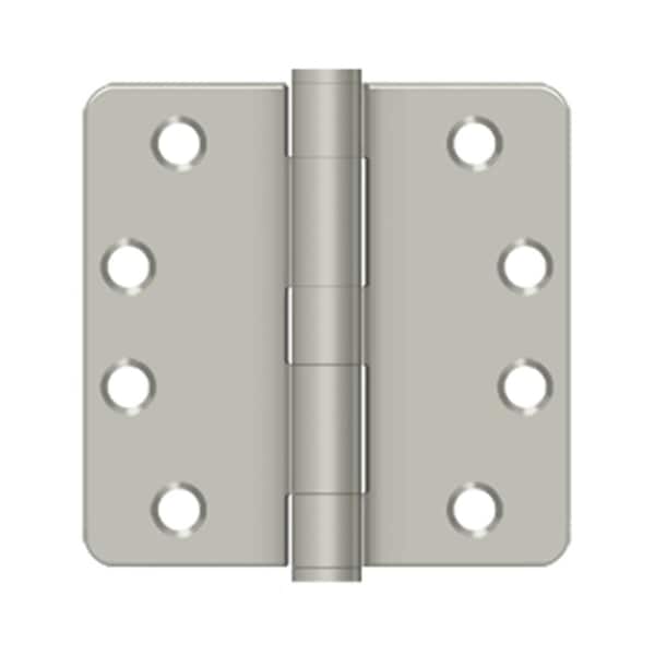 Patioplus Brushed Nickel Hinge, Steel, 4 x 4 x 0.25 in. - PA3847613