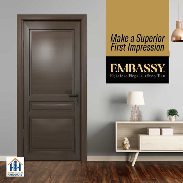 Embassy 5 x 5 Solid Brass Ball Bearing Hinge, Oil Rubbed Bronze Finish with Flat Tips - 5050BBUS10B-1
