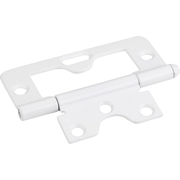 Hardware Resources Bright White 3" Swaged Loose Pin Non-Mortise Hinge with 1 Slot - 9805BWH