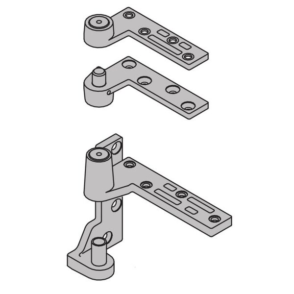 Ives Satin Chrome Pivot 7215SET26DLH - 7215SET26DLH