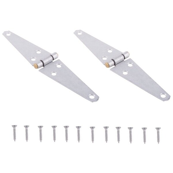 Prosource Strap Hinge, 2 mm Thick Leaf, Steel, 180 Range of Motion - HSH-G04-C2PS