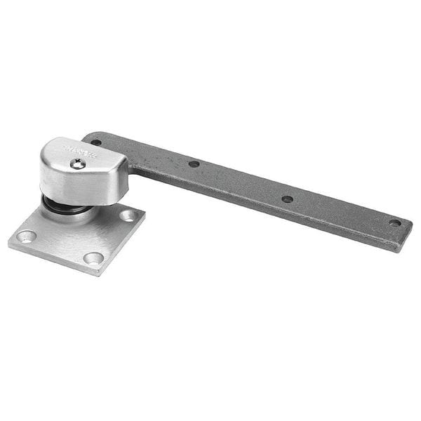 Rixson Pivot Hinge, Brass, Full Mortise Mounting, 1 1/16 in Leaf W x 4 1/4 in Leaf H, Satin Chrome - 147 626 RH