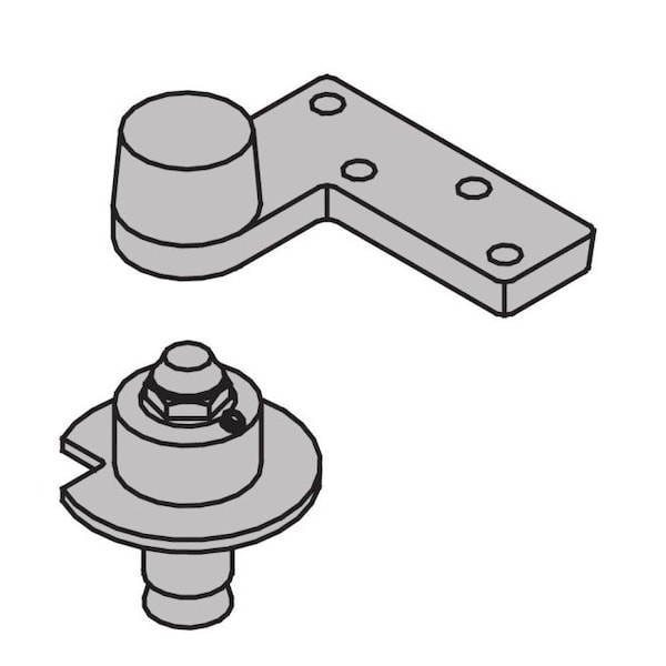 Ives Aluminum Painted Pivot 7222BTMSP28RH - 7222BTMSP28RH