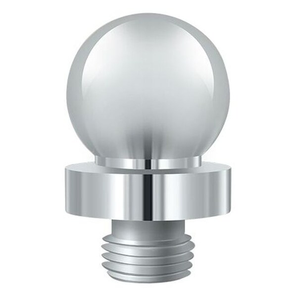 Deltana Ball Tip For 6" X 6" Hinge Bright Chrome - DSBTL26