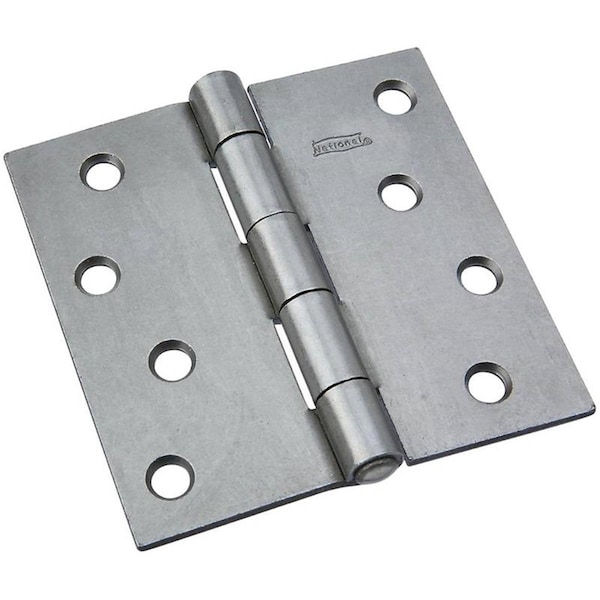 Whole-In-One 4 in. Non-Removable Pin Hinge in Plain Steel - WH434959