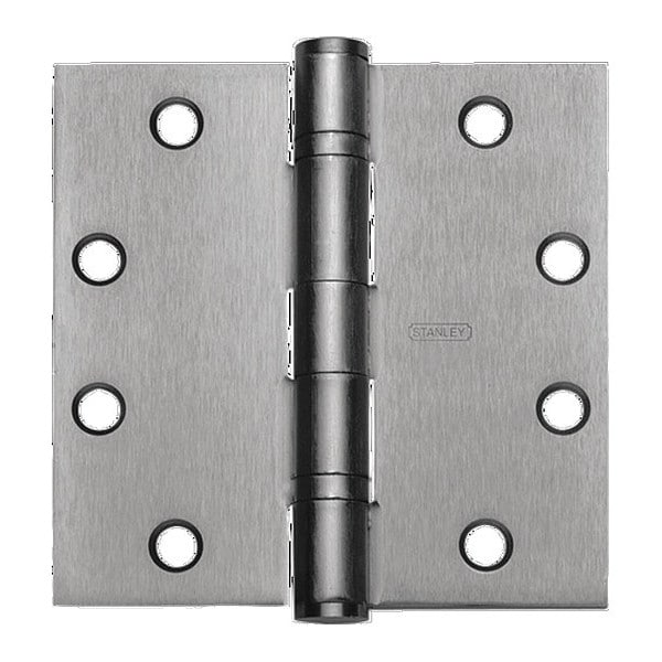 Stanley Full Mortise Std Wt FBB Hinge, 4.5 x 4.5, Black Painted - FBB179 4 5X4 5 DOOR HINGE  1D   STL