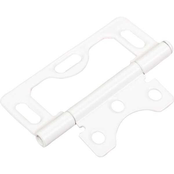 Hardware Resources 3" Swaged Loose Pin Non-Mortise Hinge with 3 Slots - White - 9902WH