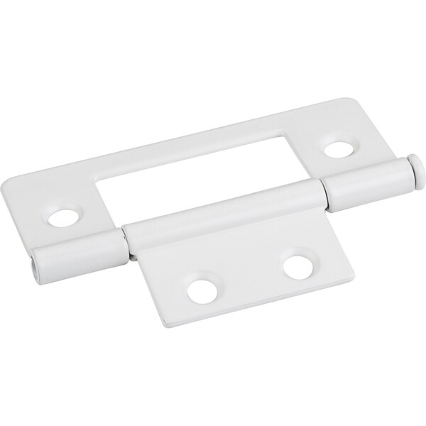 Hardware Resources Dull White 3" Loose Pin Non-Mortise Hinge 4 Hole - 9500WH-D