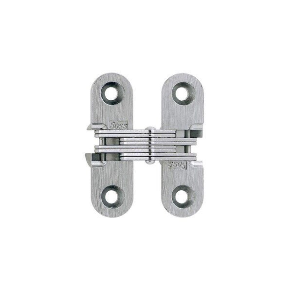 Richelieu 1 916inch 39 mm x 12inch 13 mm Full Mortise Concealed Hinge, Satin Chrome, PR - 420303145
