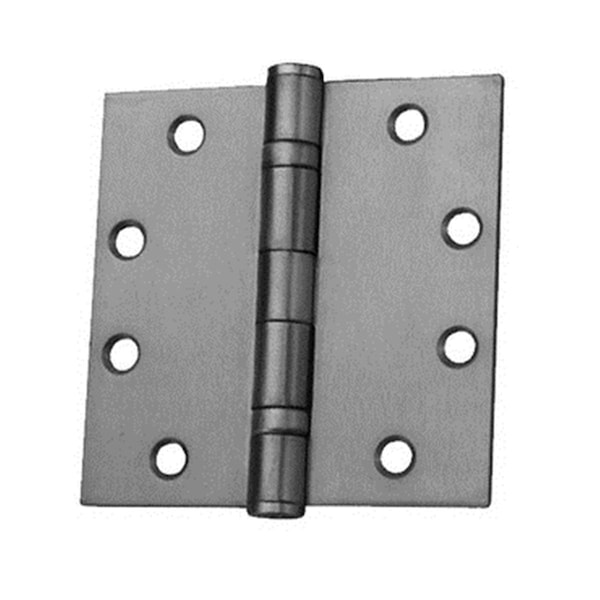 Heat Wave PB74545-652 4.5 x 4.5 in. Brushed Chrome Plain Bearing Hinge - Brushed Chrome - 4.5in. x 4.5in. - HE3291737