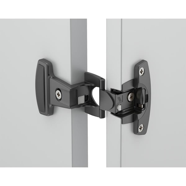 Comfortcorrect 15 mm 0.75 in. Cover Caps for OL Hinge Arm Mounted Dowel, Black - CO1553476