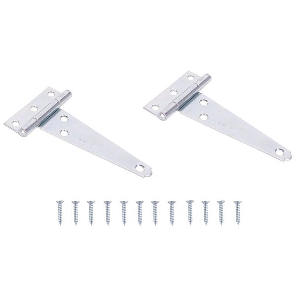 Prosource T-Hinge, Steel, Zinc, Fixed Pin, 180 deg Range of Motion, 26 Pair lb - LTH-Z04-C2PS