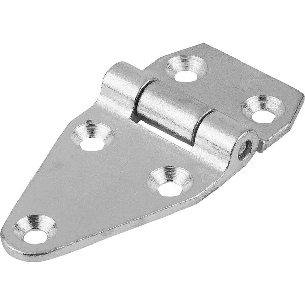 Kipp Hinge Maintenance-Free Form:B 105X50, Steel Galvanized, A1=39, A2=21, A3=70, A4=35 - K1141.06703550