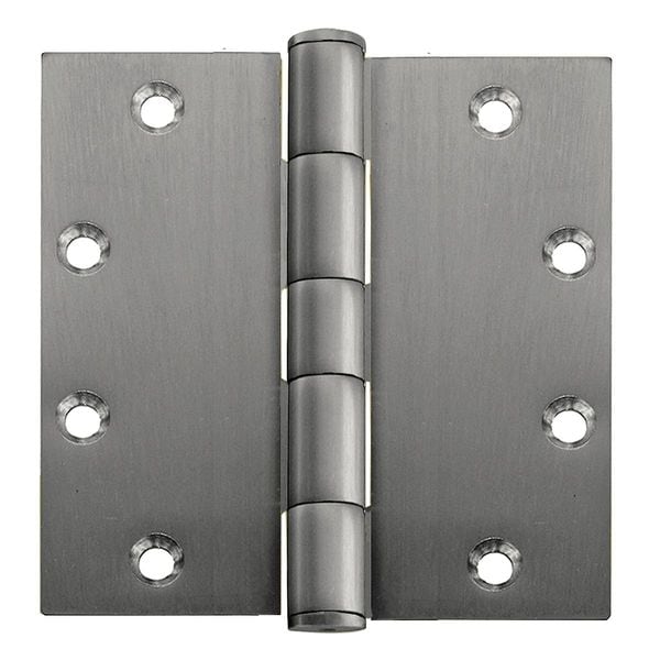 Best Door and Butt Hinge, Stainless Steel, Full Mortise Mounting, 2 in Leaf W x 4 1/2 in Leaf H, Satin - CB191 4 5X4 5 FM STDWGT 32D  STS