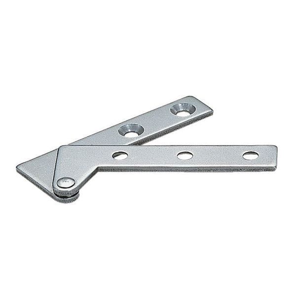Lamp Pivot Hinge, 430 Stainless Steel, Weld-On Mounting, 2 3/8 in Leaf W x 3/16 in Leaf H, Plain - PP-R