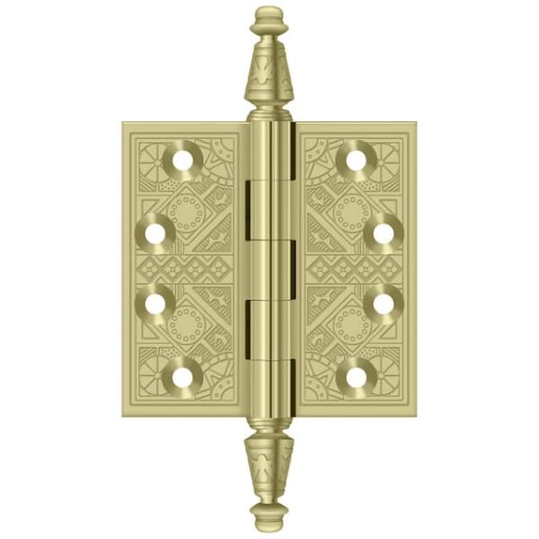 Deltana Bright Brass Door and Butt Hinge - DSBP35U3-UNL