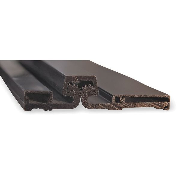 Pemko Piano Hinge, Aluminum, Center Pivot Mounting, 1 1/4 in Leaf W x 83 in Leaf H, Dark Bronze - DFS83CP