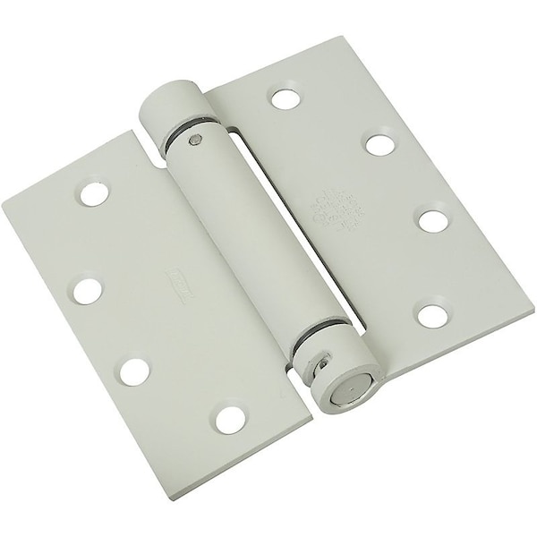 National Hardware 2060R Series Spring Hinge, 4-1/2 in H Frame Leaf, Steel, Prime Coat, Screw Mounting, 50 lb - N236-013