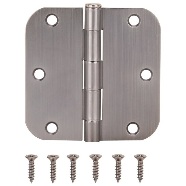 Prosource Door Hinge, Steel, Antique Nickel, Loose Pin, 180 deg Range of Motion, Screw Mounting - 20347ANX