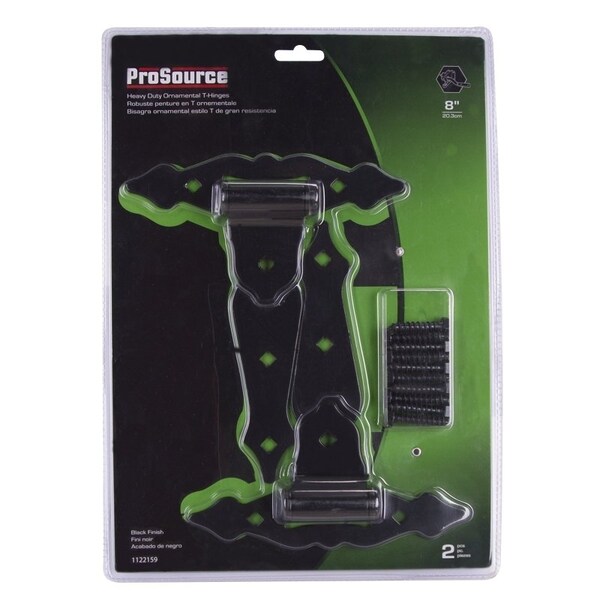 Prosource T-Hinge, Steel, Black, Loose Pin Pin, 180 deg Range of Motion, 55 Pair lb - 33185PKS-PS