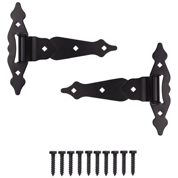 Prosource T-Hinge, Steel, Black, Loose Pin Pin, 180 deg Range of Motion, 55 Pair lb - 33185PKS-PS