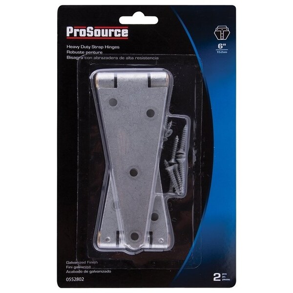 Prosource Strap Hinge, 2.6 mm Thick Leaf, Steel, 180 Range of Motion - HSH-G06-C2PS