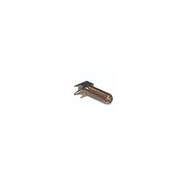Rf Rf F Connector, Panel Mount, Board And Panel Mount, Solder Terminal, Receptacle - 222128-10
