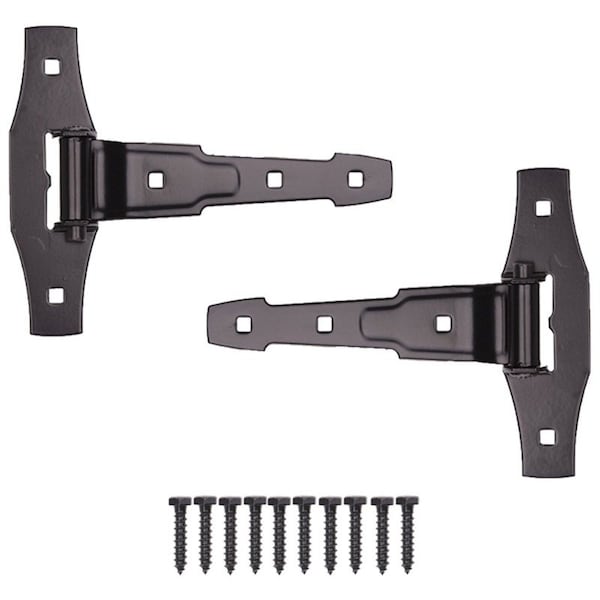 Prosource T-Hinge, Steel, Black, Loose Pin Pin, 180 deg Range of Motion, 55 Pair lb - 33147PKB-PS