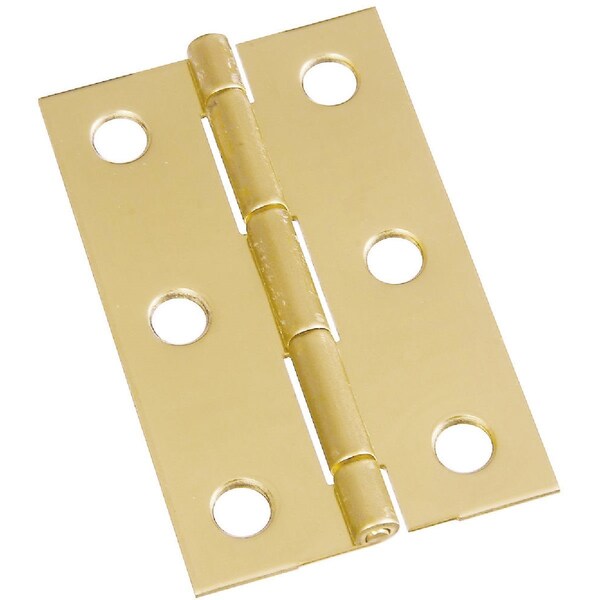 National 2-1/2 In. x 9/16 In. Medium Clear Coat Decorative Hinge - N211318