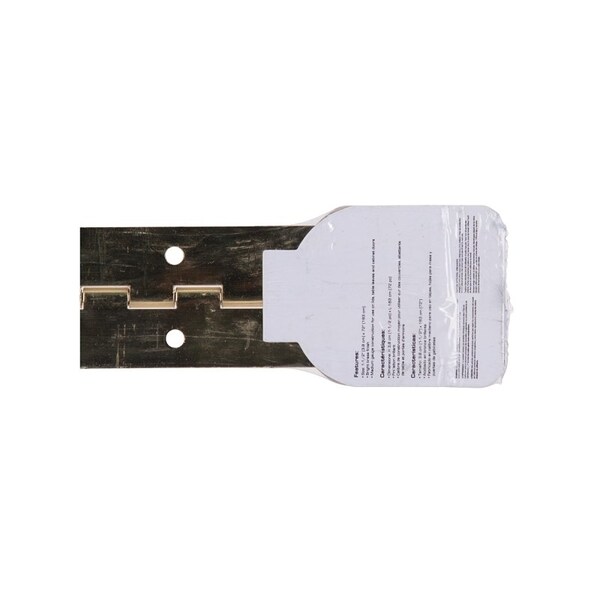 Prosource Continuous Hinge, 180 deg, Steel, Bright Brass, 1.5 in x 72 in - LR-031-PS