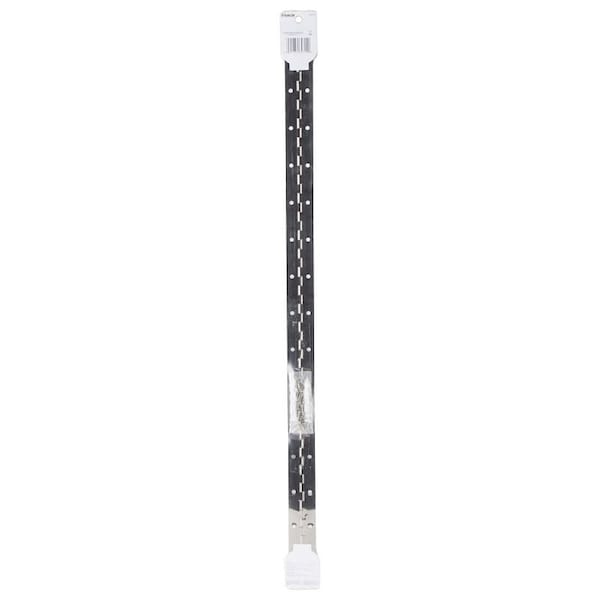 Prosource Continuous Hinge, 180 deg, Steel, Bright Nickel, 1.5 in x 30 in - LR-033-PS