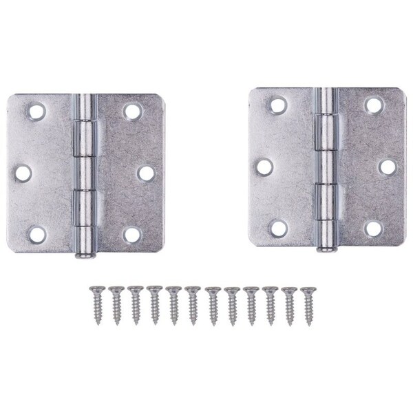 Prosource Door Hinge, Steel, Zinc, Loose Pin, 180 deg Range of Motion, Screw Mounting - LR-110-PS