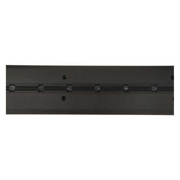 National Guard Piano Hinge, Aluminum Alloy, Concealed Mounting, 1 15/16 in Leaf W x 83 in Leaf H - HD2400DKB-83